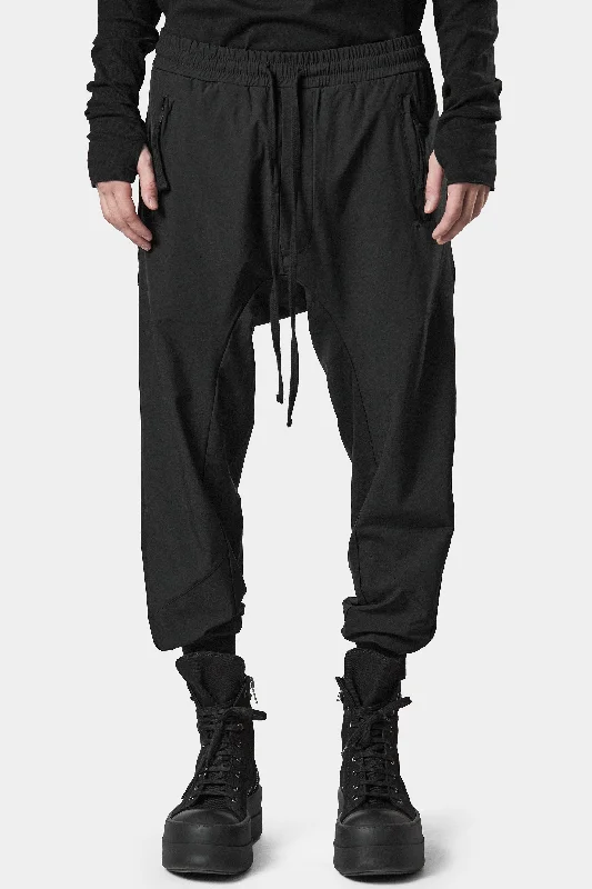 Drop crotch drawstring pants