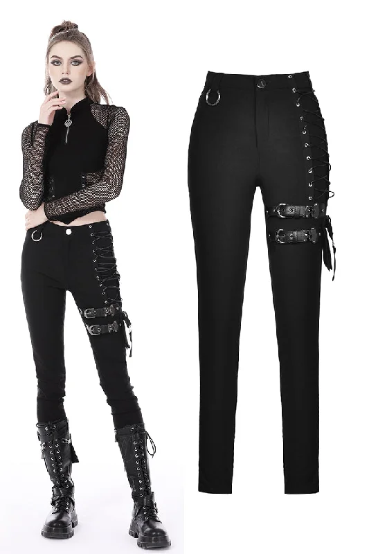 Punk locomotive rebel asymmetric trousers PW120