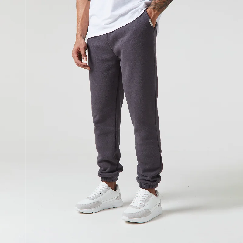 Relaxed Fit Cuffed Jogger | Dark Grey