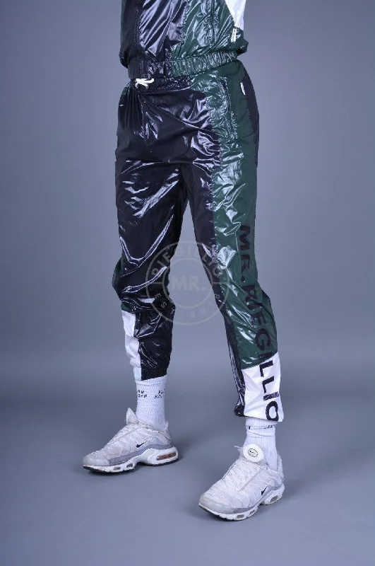 Shiny Nylon Tracksuit Pants