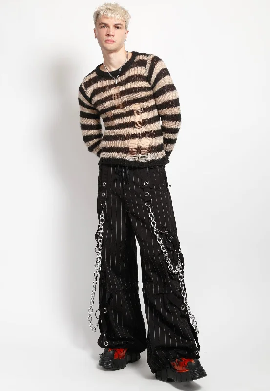 Tripp NYC - Power Chain Black/White Stripe - Pants