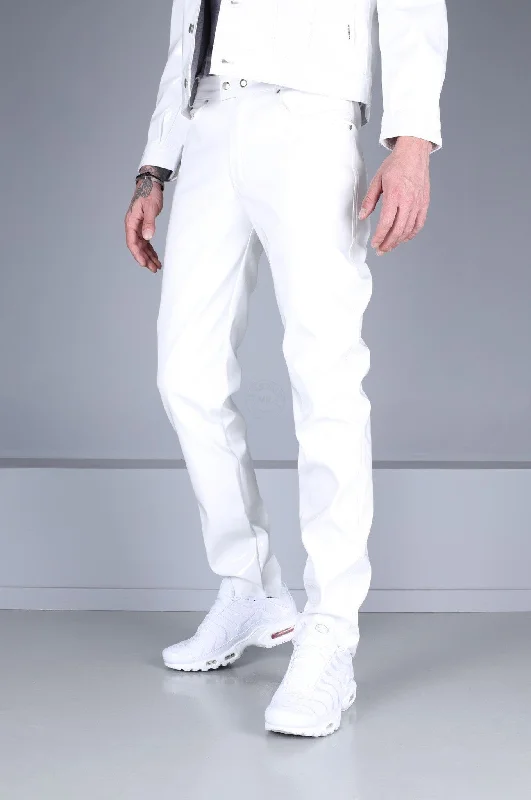 White Heavy PVC Pants