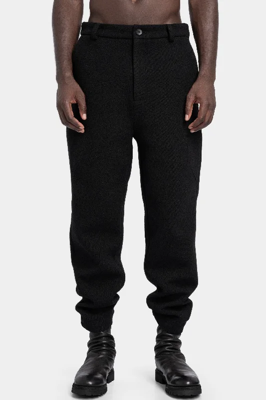 Wool blend trousers