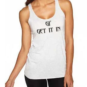 Women "Racerback" GET IT IN Tank Tops