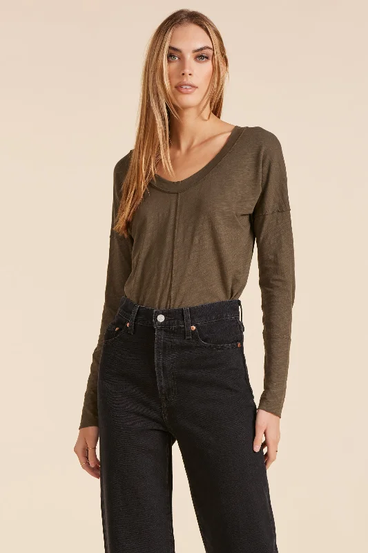 DROP SHOULDER LONG SLEEVE TEE