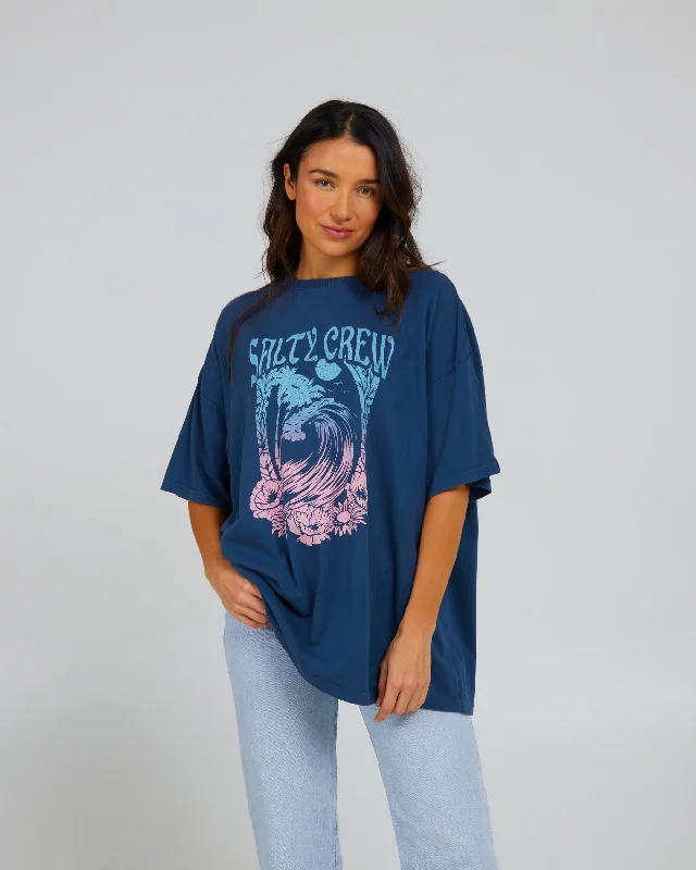 Big Wave Cover Up Tee - Denim