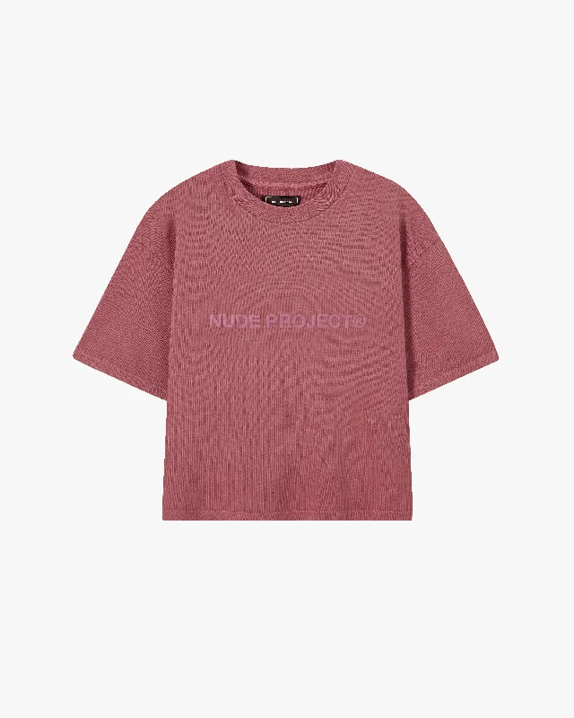 BOXY TEE BRICK RED