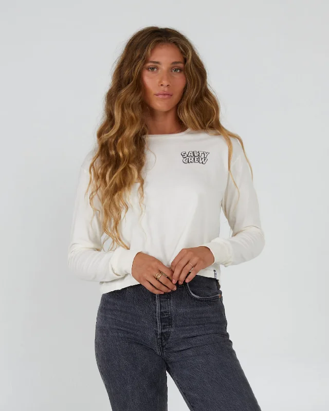 Floats Your Boat L/S Crop - Off White