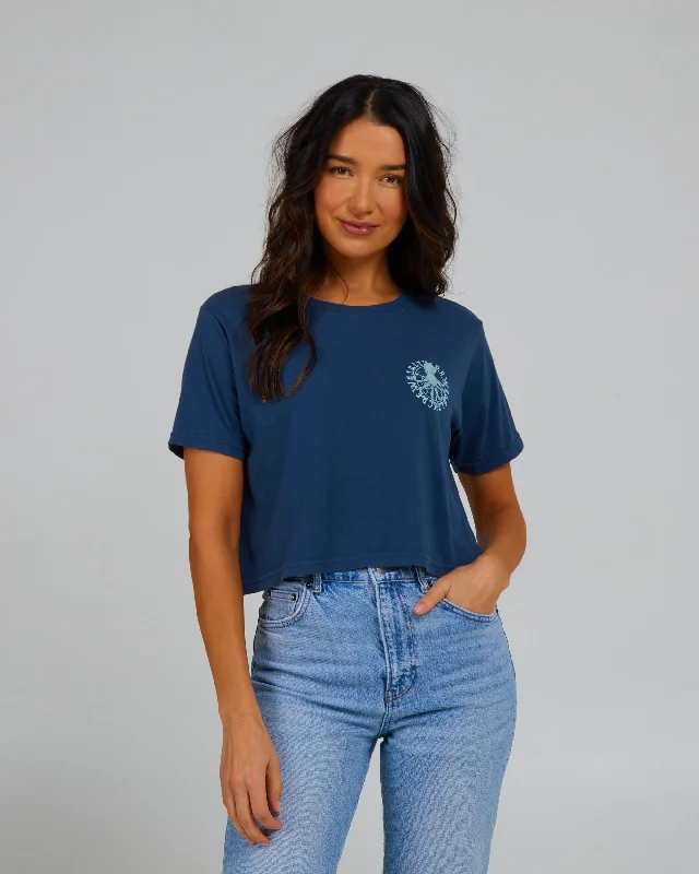 My Friend Crop Tee - Denim