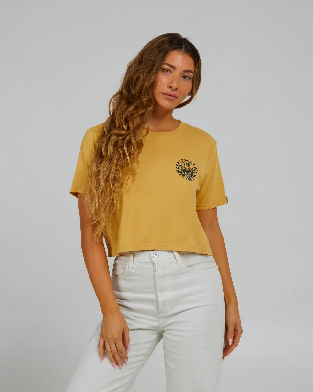 My Friend Crop Tee - Dusty Gold