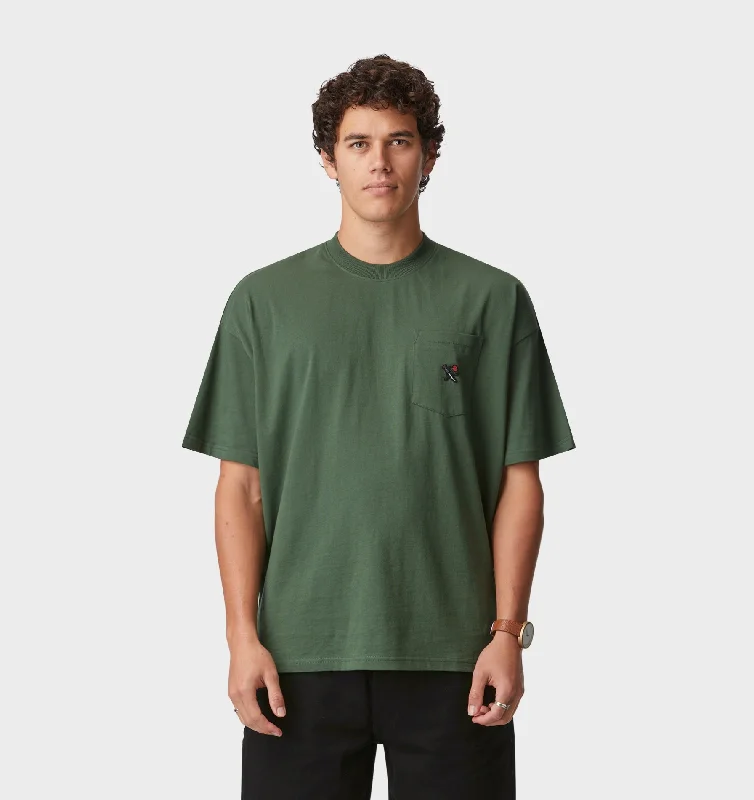 Pocket Box Tee - Forest Green