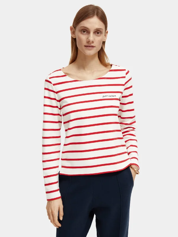 Striped long sleeved t-shirt