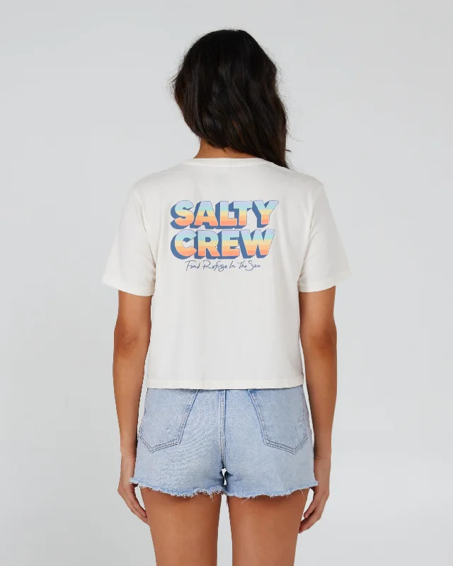 Summertime Crop Tee - Off White