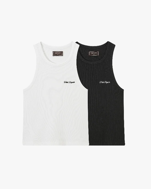 TANK TOP SS24 BLACK/WHITE