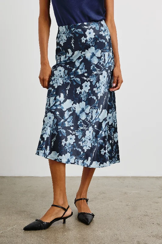 ANYA SKIRT - INDIGO BLOSSOMS