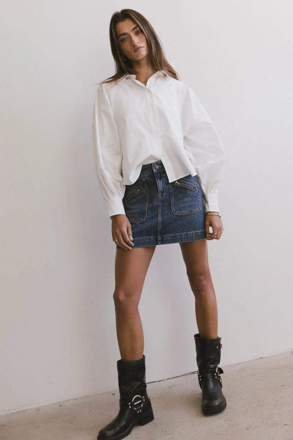 Bandri Denim Mini Skirt