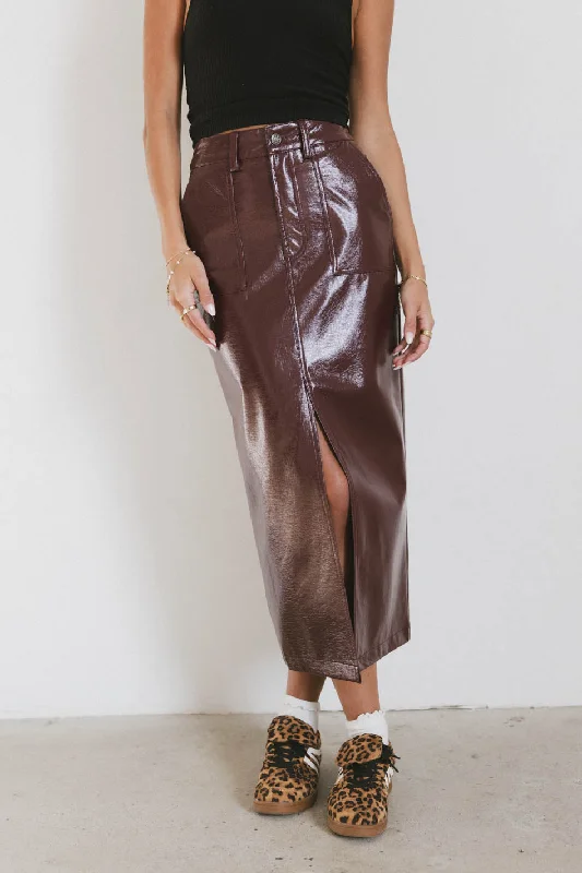 Candice Vegan Leather Skirt