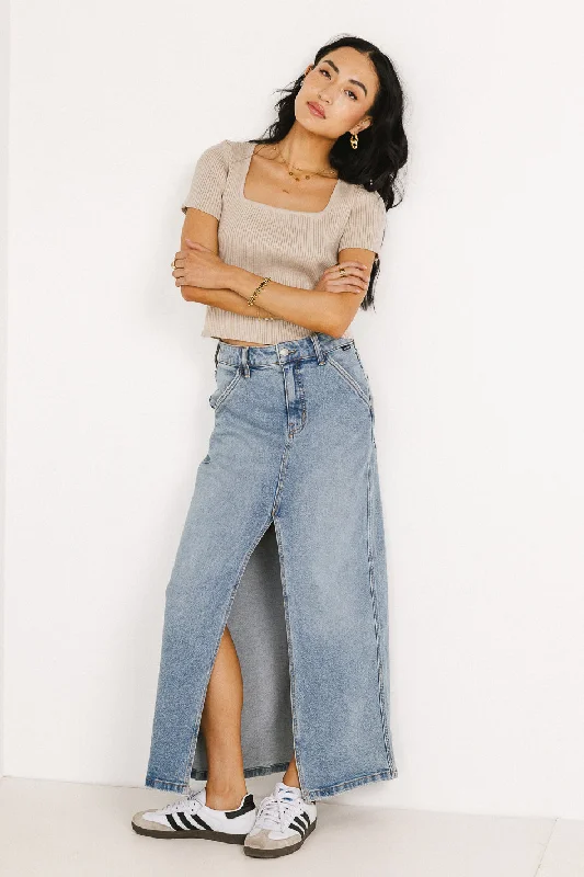 Capone Denim Maxi Skirt - FINAL SALE