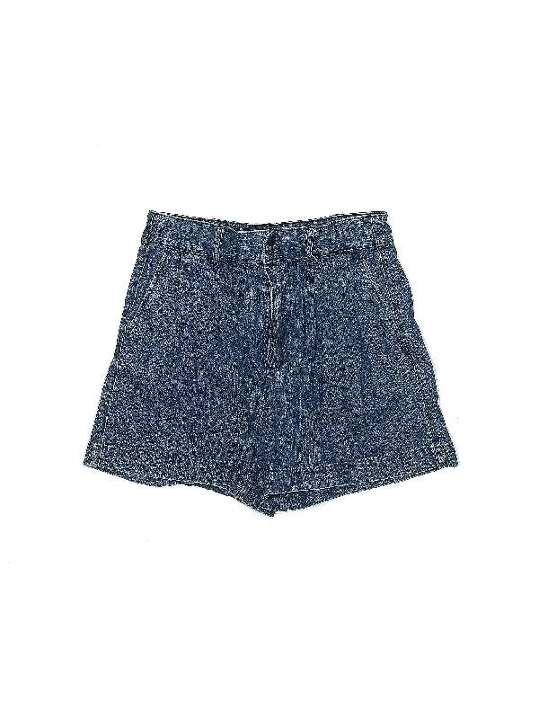 High-Rise Denim Shorts in Medium Wash