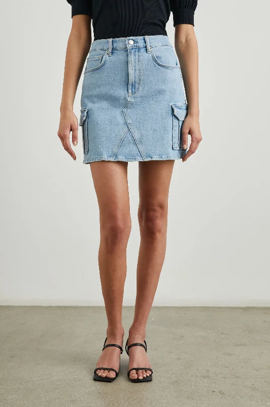 LAUREL CARGO SKIRT - CRYSTAL BLUE