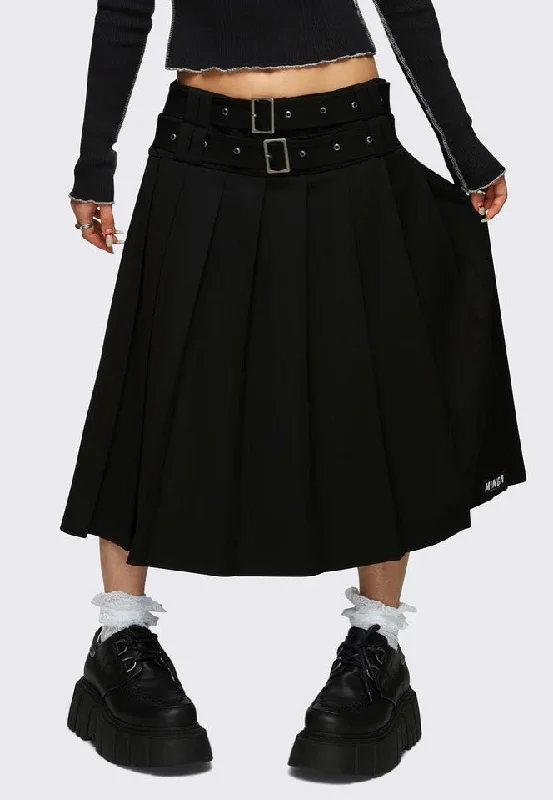 Minga London - Thalia Midi Black - Skirt