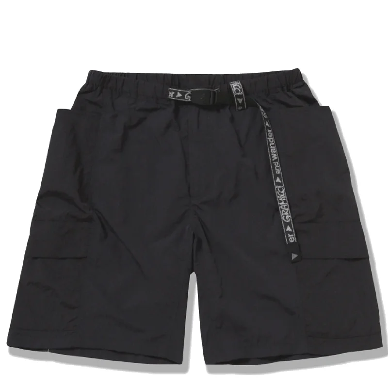 Gramicci x And Wander Patchwork Wind Short Black