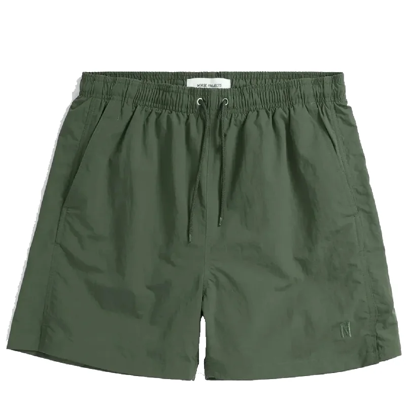 Norse Projects Hauge Recycled Nylon Swimmers Spruce Green