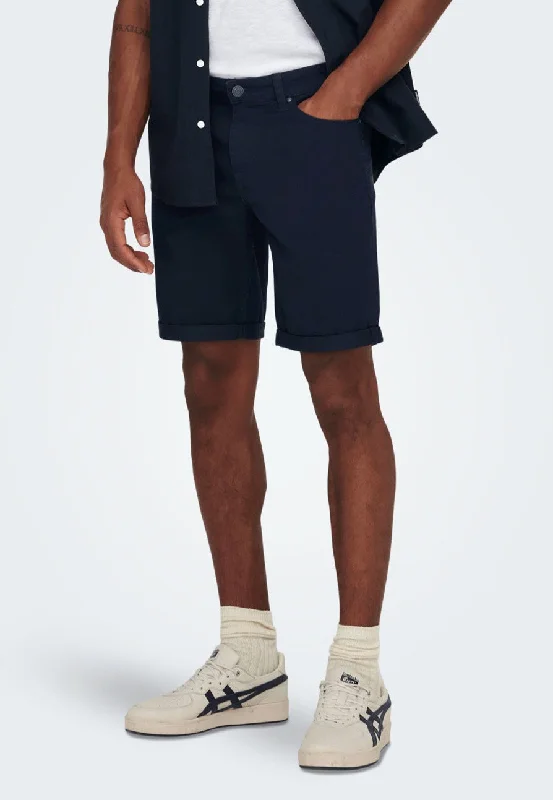 Only & Sons - Ply Life Reg Twill Dark Navy - Shorts