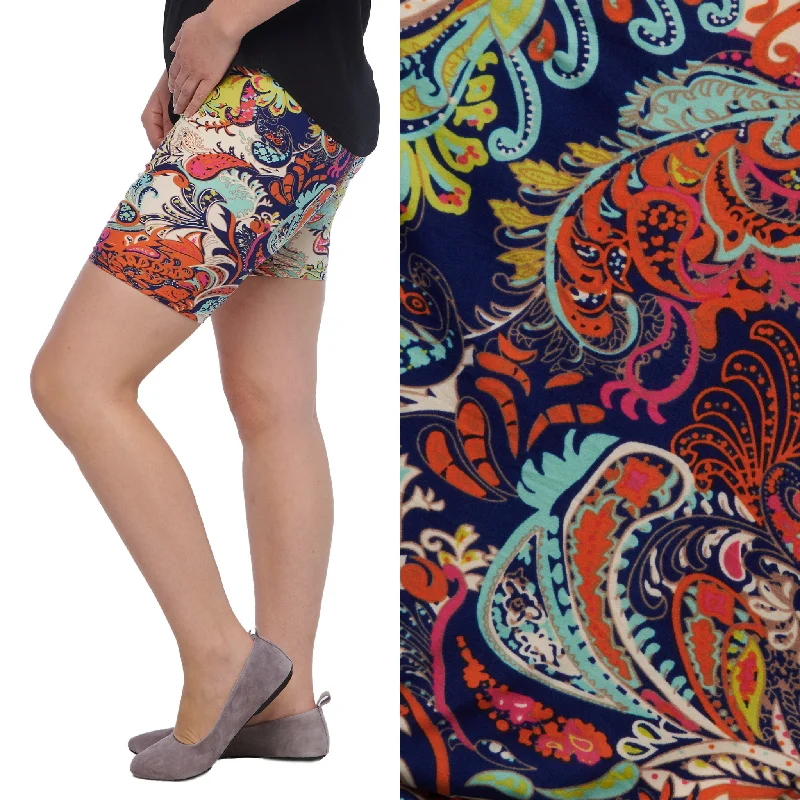 Paisley Party Super Soft Shorts