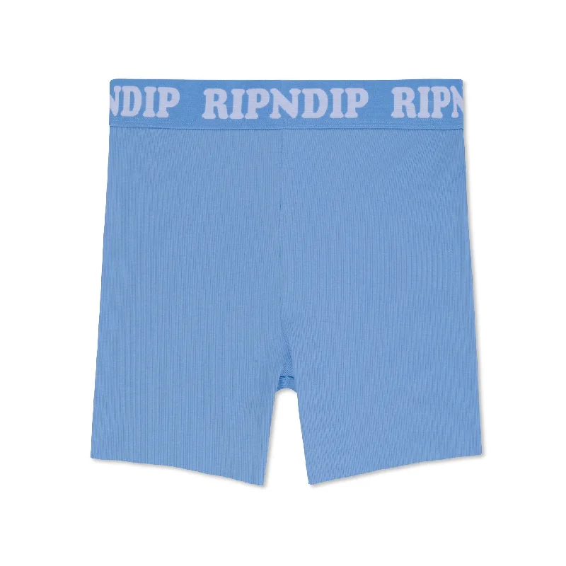 Peeking Nermal Biker Shorts (Light Blue)