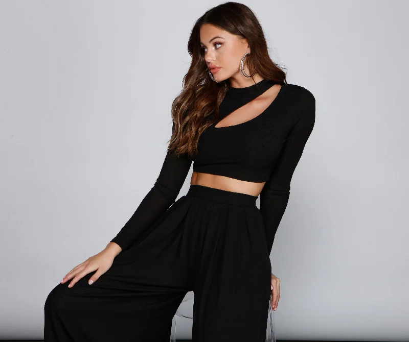 Make It Bold Cutout Crop Top