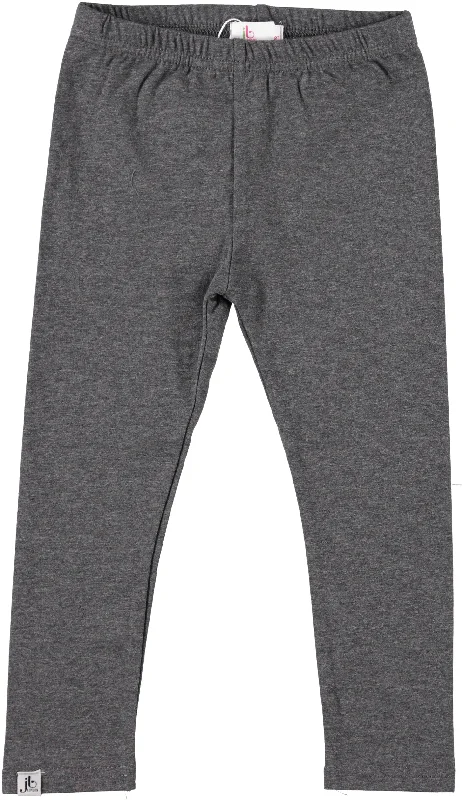 leggings cotton long - dark heather grey