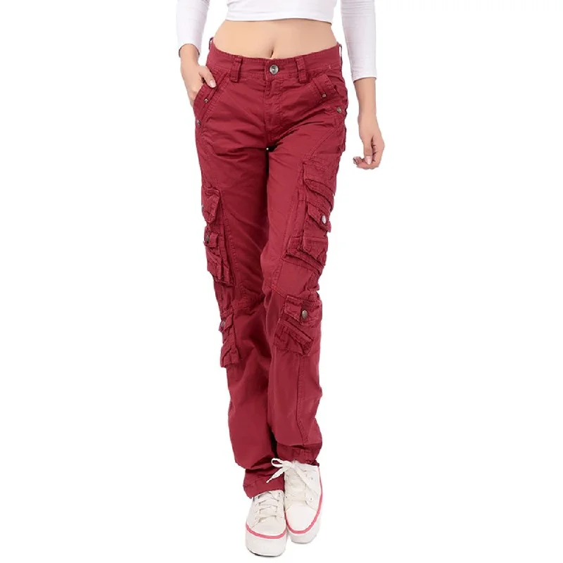 Amy Fashion - Joggers Streetwear Hiking Trousers Solid Candy Color