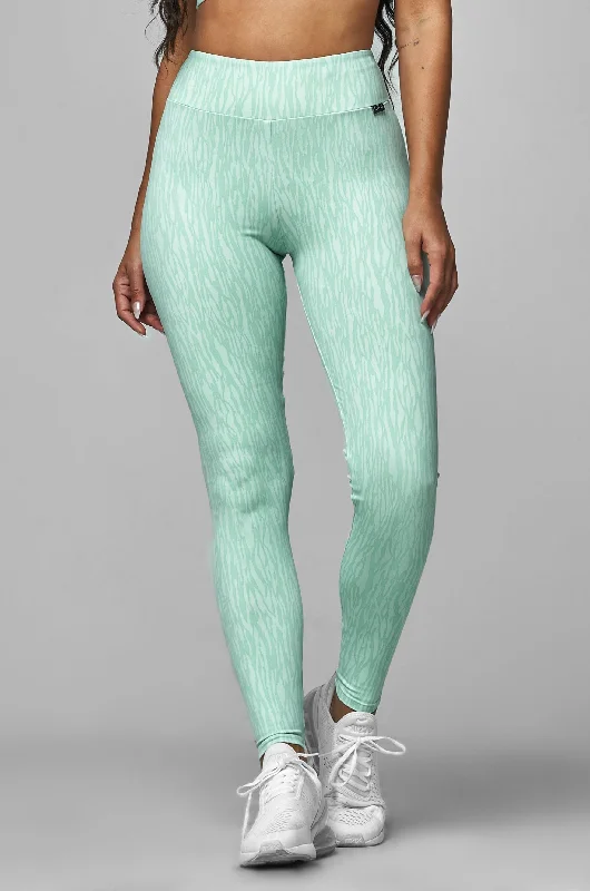 Mint Zebra High Waist Scrunch Legging