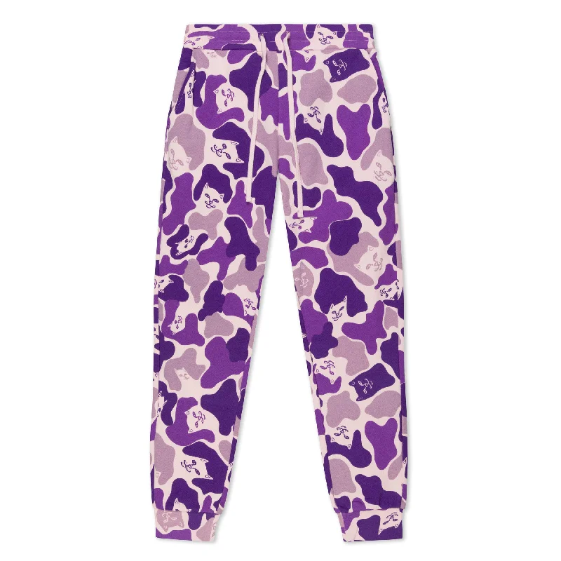 Nermal Camo Sweat Pants (Purple Camo)