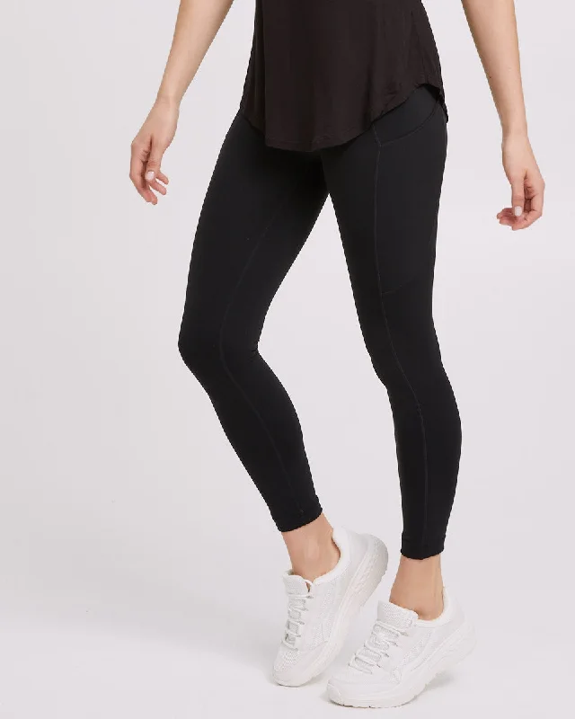 Active Post Pregnancy Pocket Leggings - Black