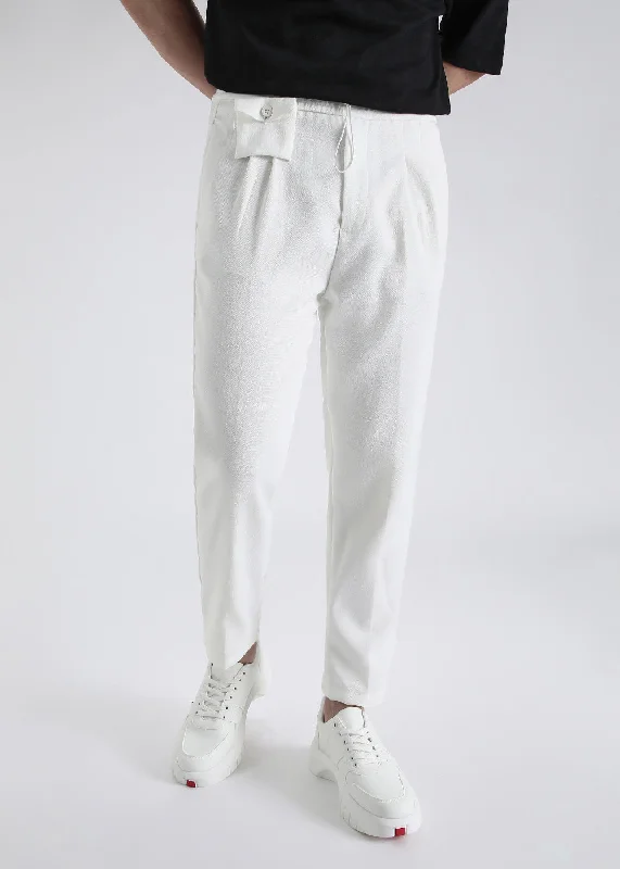 White Pleated Korean Pant